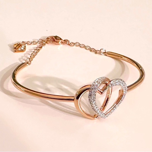 Swarovski Jewelry - Swarovski Rose Gold LOVE Bracelet